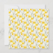 春の水仙 ブライダルシャワー 招待状 (裏面)