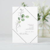 春の水彩と鉛筆の葉の日付を保存 セーブザデート (スタンド正面)