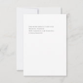 春の水彩と鉛筆の葉の日付を保存 セーブザデート (裏面)