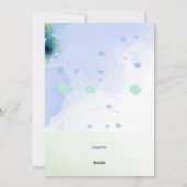 春の水彩グリーティングカード シーズンカード (裏面)