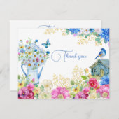 春の水彩　感謝のカード (正面/裏面)
