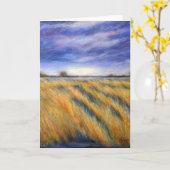 春の沼地 カード (黄色い花)