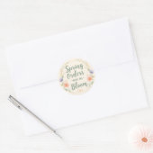 春の注文は青い開花 ラウンドシール (封筒)