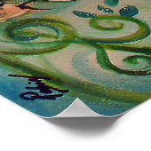 春の海の馬のポスター ポスター (角)