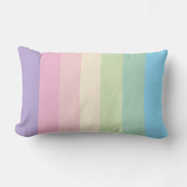 春の淡いパステルカラー ランバークッション