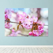 春の淡い桜の美しさ キャンバスプリント (インサイチュ (ウッドフロア))