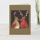 春の深紅色 カード (正面)