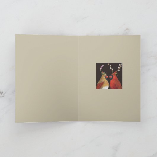 春の深紅色 カード (内部)