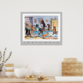 春の清掃をルイ・ワイン（1860年～1939年） ポスター (キッチン)