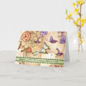 春の溝 – グリーティングカード (黄色い花)