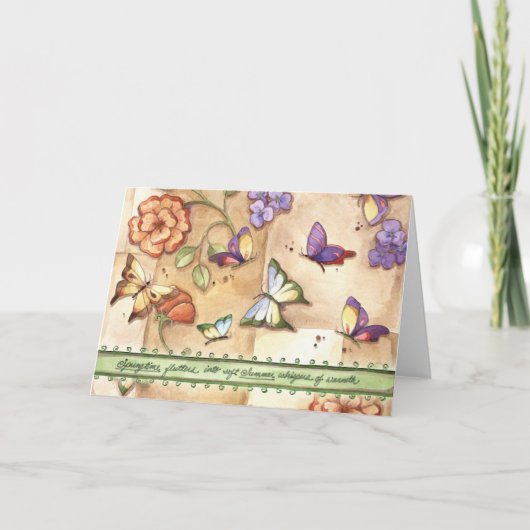 春の溝 – グリーティングカード (正面)