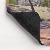 春の滝の上 マウスパッド (コーナー)