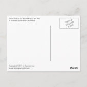 春の滝は見落とします(垂直) ポストカード (裏面)