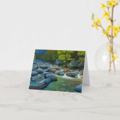 春の滝カードの下 カード (黄色い花)