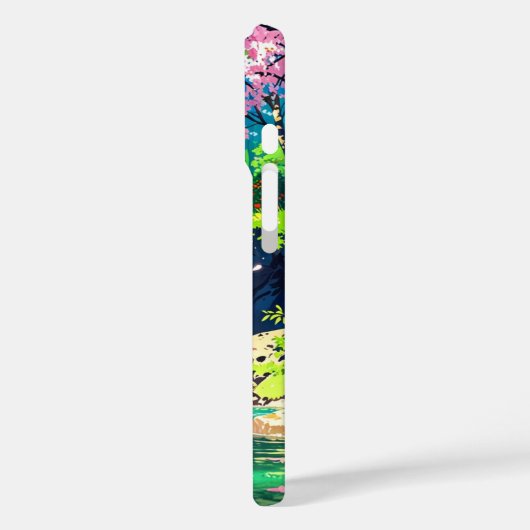 春の滝 – Anime Landscape Case-Mate iPhoneケース (裏面 / 左)