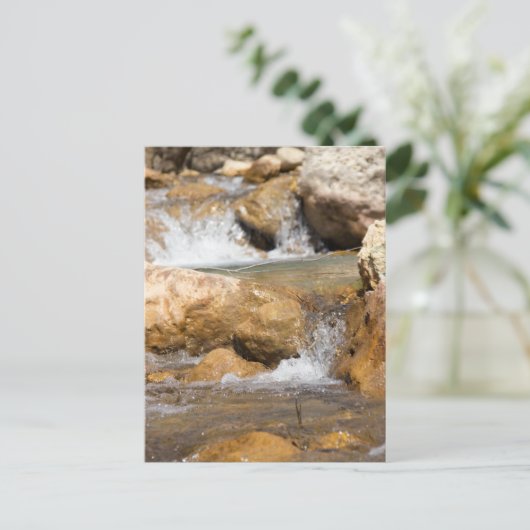 春の激しい小川 ポストカード (スタンド正面)