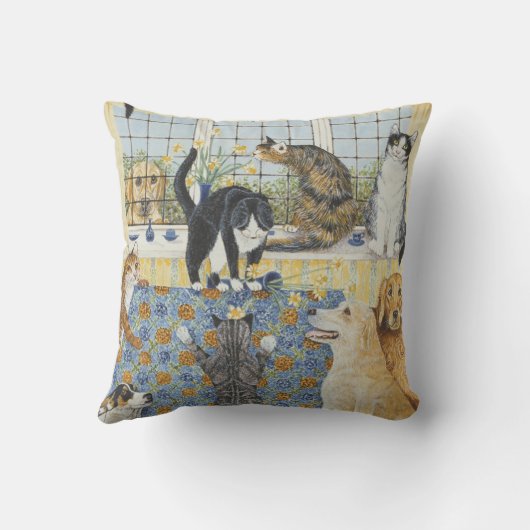 春の熱 クッション (裏面)