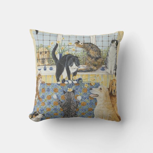 春の熱 クッション (正面)