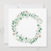 春の牡丹の花輪（名前などの文字を自由にカスタマイズ可能） 案内状 (裏面)