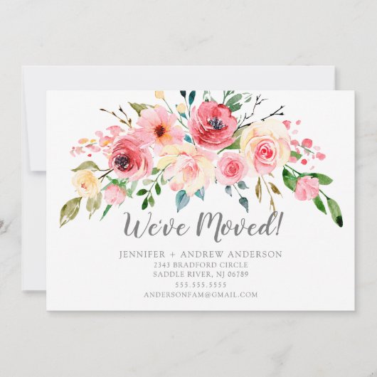 春の牡丹フローラ移動発表 招待状 (正面)