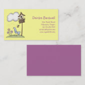 春の物 · 巣箱及び鳥 名刺 (正面/裏面)