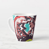 春の狼 カフェラテマグ (左アングル)