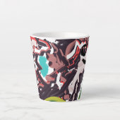 春の狼 カフェラテマグ (正面)