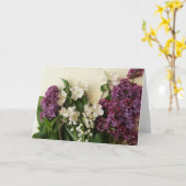 春の生け花の挨拶状 カード (黄色い花)