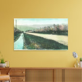 春の田舎道の景色 キャンバスプリント (インサイチュ (リビング))
