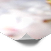 春の白い木の花 ポスター (角)