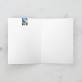 春の白い花を咲かせた梨の枝 カード (内部)