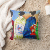 春の着物芸者日本のアート クッション (ブランケット)