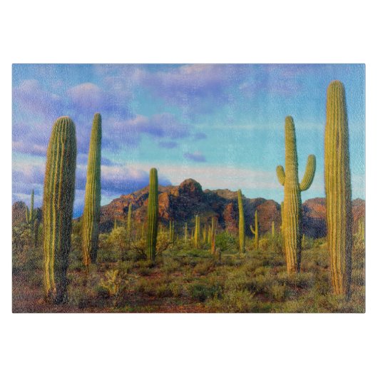 春の砂漠 カッティングボード (正面)