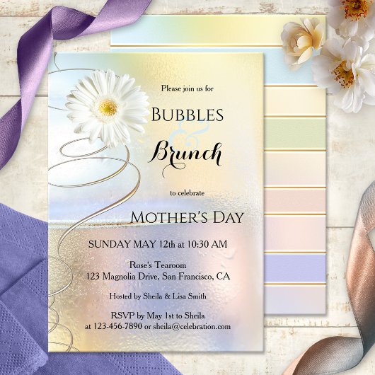 春の祝祭 バブル＆ブランチ ご招待 招待状