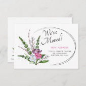 春の移動告知 サンキューカード (正面/裏面)