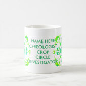 春の穀物の円超常的なUFOのギーク コーヒーマグカップ (中央)