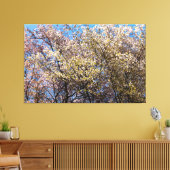 春の穏やかな日に満開の桜 キャンバスプリント (インサイチュ (リビング))