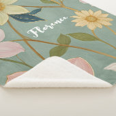 春の穏やかな目覚パーソナライズされため シェルパブランケット (3/4)