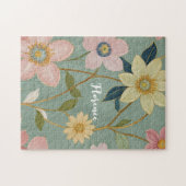 春の穏やかな目覚パーソナライズされため ジグソーパズル (横)