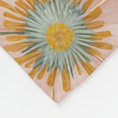 春の穏やかな目覚パーソナライズされため フリースブランケット (角)