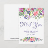 春の約束 オーダーメイド ウェディング サンクスノート 招待状 (正面/裏面)