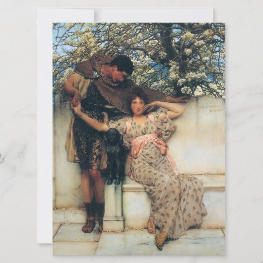 春の約束（彼氏とガールフレンド） カード (正面)