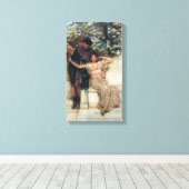 春の約束（Sir Lawrence Alma-Ta浮腫による） キャンバスプリント (インサイチュ (ウッドフロア))