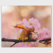 春の素敵なソフトピンクの桜の花 ラッピングペーパー (フラット)
