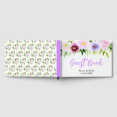 春の紫の花と葉 ゲストブック (全面)