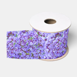春の紫色の開花 グログランリボン
