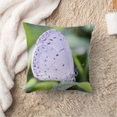 春の紺碧の蝶装飾用クッション クッション (ブランケット)