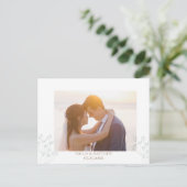 春の結婚式の写真の御礼ポストカード ポストカード (スタンド正面)