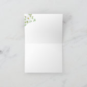 春の結婚式の写真の御礼 サンキューカード (内部)