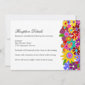 春の結婚式の招待状 招待状 (裏面)